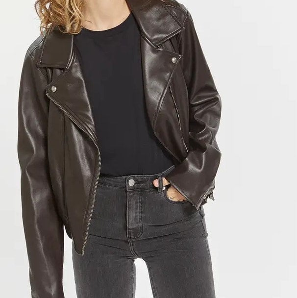 Jordan leather motorcycle sales jacket